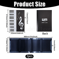 PP Plastic 6-Pages Piano Sheet Music Folder&nbsp;AJEW-WH0609-433