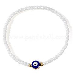 Evil Eye & Glass Seed Bead Stretch Bracelets&nbsp;HU1400