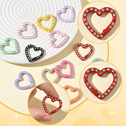 28Pcs 14 Colors Baking Paint Alloy Spring Gate Clasps&nbsp;FIND-SC0019-52