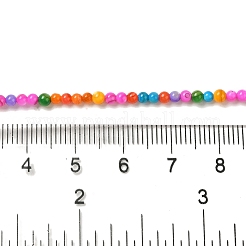 アイスクリーム色に染めた天然淡水貝ビーズ連売り  ラウンド  ミックスカラー  2.5~3mm  穴：0.5mm  約167個/連  14.65インチ（37.2cm）&nbsp;SHEL-G018-01D