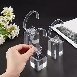 Transparent Plastic Wrist Watch Display Holder&nbsp;ODIS-OC0001-40