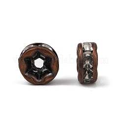 Brass Rhinestone Spacer Beads&nbsp;RB-A014-Z5mm-01R-NF