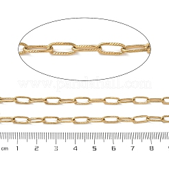 304 Stainless Steel Textured Cable Chains&nbsp;CHS-G050-07G