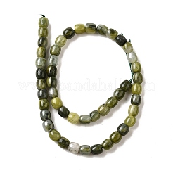 天然中国南部翡翠ビーズ連売り  バレル  8x8mm  穴：1mm  約49個/連  15.51''（39.4センチメートル）&nbsp;G-U023-B01-02