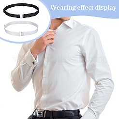 2Pcs 2 Colors Simple Polyester Shirt Stay Belt&nbsp;AJEW-FH00004-17A