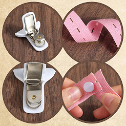 3Pcs 3 Colors Polyester Clothes Organizer Elastic Bands&nbsp;FIND-CN0001-68A