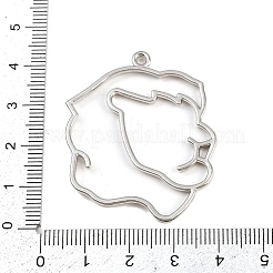 Zinc Alloy Open Back Bezel Pendants&nbsp;PALLOY-D580-05P-I