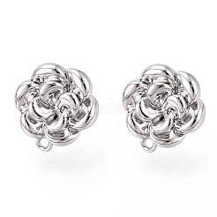 Alloy Stud Earring Findings&nbsp;PALLOY-N150-80P
