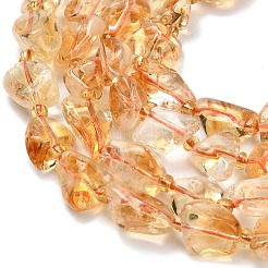 Heated Natural Citrine Beads Strands&nbsp;G-L634-A02-02