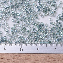 MIYUKIデリカビーズ  シリンダー  日本製シードビーズ  11/0  （db0084)海泡裏地クリスタルab  1.3x1.6mm  穴：0.8mm  約20000個/袋  100 G /袋&nbsp;SEED-J020-DB0084
