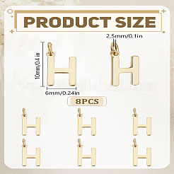 8Pcs Brass Charms&nbsp;KK-LP0001-85H