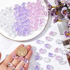 300Pcs 3 Colors Transparent Acrylic Beads&nbsp;OACR-SC0001-47B