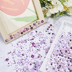 Resin Rhinestone and ABS Cabochons Sets&nbsp;RESI-WH0029-51A