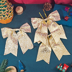 Polyamide Glitter Bowknots&nbsp;DIY-TAC0051-010A