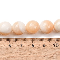 天然石イエロージェイド翡翠ビーズ連売り  スムーズなラウンド  12~12.5mm  穴：1.5mm  約30~34個/連  14.76~15.75''（37.5~40センチメートル）&nbsp;G-T150-A07-12mm