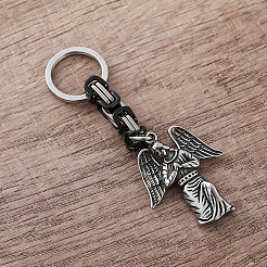 Vintage 304 Stainless Steel Angel Maria Keychains&nbsp;LS-MY5098