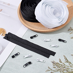 2 Bags 2 Colors Nylon Closed-end Zipper&nbsp;DIY-NB0014-74