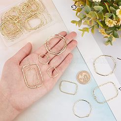 48Pcs 2 Style Alloy Open Back Bezel Pendants&nbsp;PALLOY-CA0002-29-1