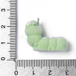 Flocky Opaque Resin Pendants&nbsp;RESI-G105-04E