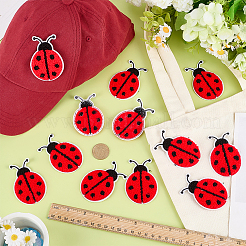 12Pcs Ladybug Computerized Embroidery Cloth Iron on/Sew on Patches&nbsp;PATC-FG0003-67