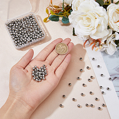 304 Stainless Steel Round Seamed Beads&nbsp;STAS-DC0015-81C
