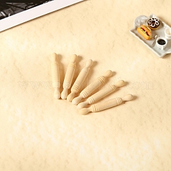 ミニチュア麺棒ドールハウスキッチンツール  マイクロランドスケープドールハウスアクセサリー  小道具の装飾のふりをする  湯通しアーモンド  47mm&nbsp;PW-WG38478-01