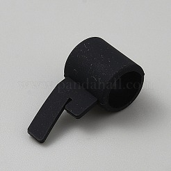 シリコンペンダント  数字のチャーム  7  34~34.5x17x15mm  穴：11mm&nbsp;SIL-WH20007-02H