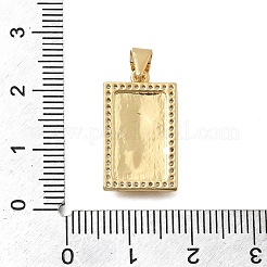 Brass Micro Pave Clear Cubic Zirconia Pendants&nbsp;KK-D431-026G