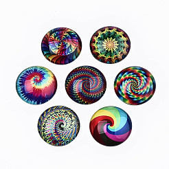Glass Cabochons&nbsp;X-GGLA-S036-12