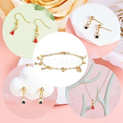 10Pcs Brass Enamel Pendants&nbsp;KK-SZ0005-63