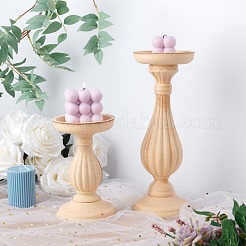 Medium-density fibreboard Candlestick Holder&nbsp;AJEW-OC0001-88