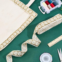 Vintage Jacquard Polyester Ribbon&nbsp;OCOR-WH0101-259B
