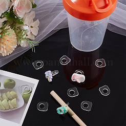 3 Sets Acrylic Blank Tumbler Straw Charm Holder&nbsp;AJEW-BC0008-10