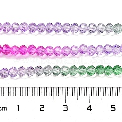 Transparent Painted Glass Beads Strands&nbsp;X1-DGLA-A034-T3mm-A06