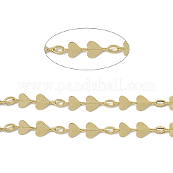 Brass Heart & Oval Link Chains&nbsp;CHC-P010-16G