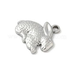 304 Stainless Steel Rabbit Pendants&nbsp;STAS-S186-07C-P
