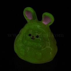 Luminous Resin Cute Little Rabbit Ornaments&nbsp;RESI-I054-01F