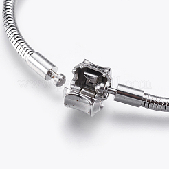 Tarnish Resistant 304 Stainless Steel European Style Bracelet Making&nbsp;STAS-E428-08B-P