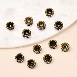 Brass Rhinestone Spacer Beads&nbsp;X-RB-A014-Z4mm-01AB-NF
