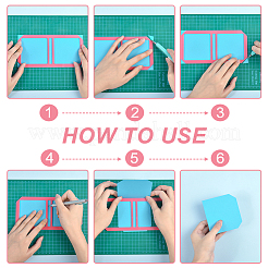 3Pcs 3 Styles Acrylic Sticky Notes Bookbinding Guide Template&nbsp;DIY-WH0622-192