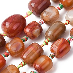 Natural Red Agate Beads Strands&nbsp;G-P605-H01-01