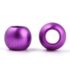 Spray Painted Acrylic European Beads&nbsp;ACRP-WH0002-01C