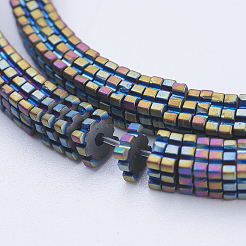 Electroplate Non-magnetic Synthetic Hematite Beads Strands&nbsp;G-J381-4x1mm-A07-F