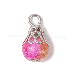 5Pcs Glass Pendants&nbsp;PALLOY-JF03284