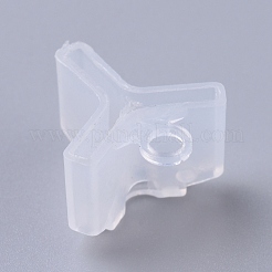 ABSプラスチックフック保護スリーブ  釣り用ジグフック  釣り道具  透明  19x18x12mm  穴：3.5mm&nbsp;KY-WH0022-03D-02