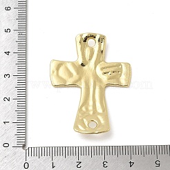 Alloy Textured Religion Cross Links Connector Charms&nbsp;FIND-Z127-01G-04