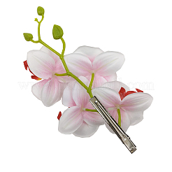 布花アリゲーターヘアクリップ  鉄ワニ口クリップ付き  ミックスカラー  180x90mm&nbsp;PHAR-Q117-05