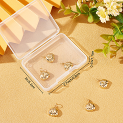 8Pcs Rack Plating Brass Charms&nbsp;KK-BBC0004-43