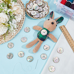 50Pcs 2-Hole Shell Buttons&nbsp;BUTT-PH0001-87