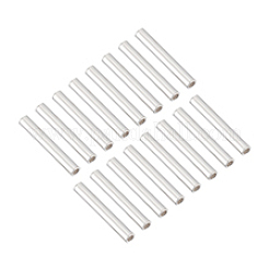 30 個 925 スターリングシルバービーズ  チューブ  10x1.5mm  穴：1mm  30pc&nbsp;STER-PH0001-99A